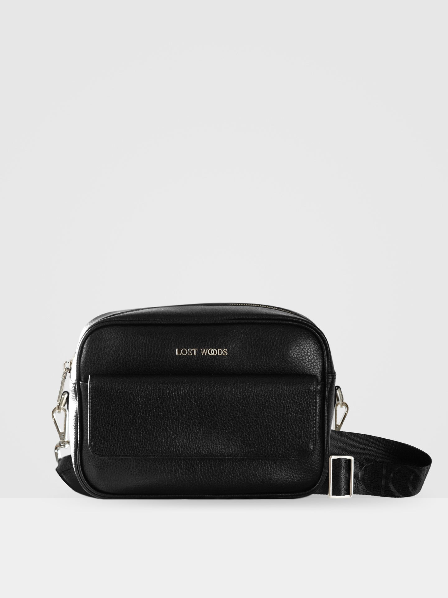 Aspen Large Crossbody Bag in Black & Gold