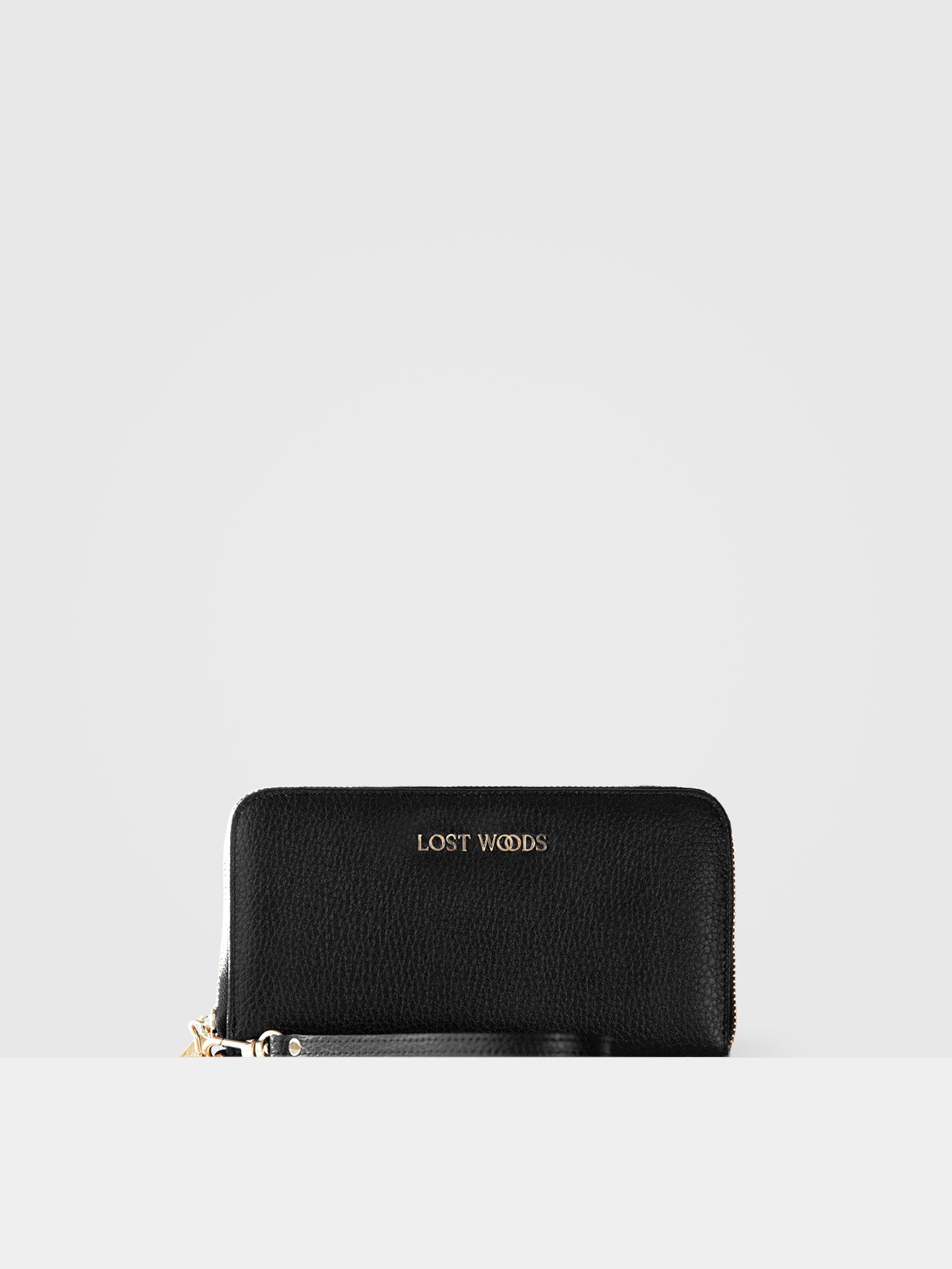 Clementine Clutch Wallet Black and Gold Lost Woods