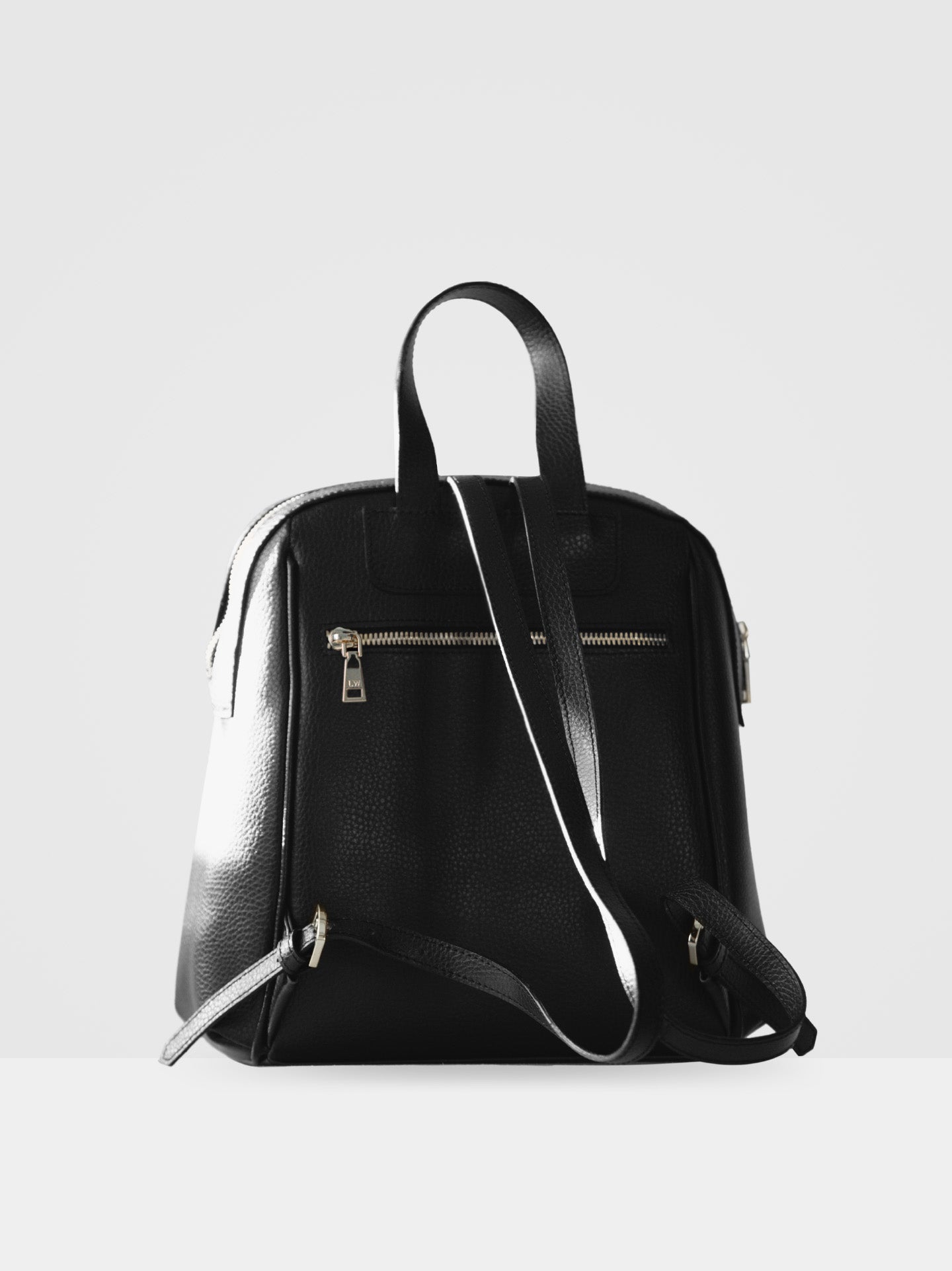 Hazel Slouch Backpack in Black & Gold