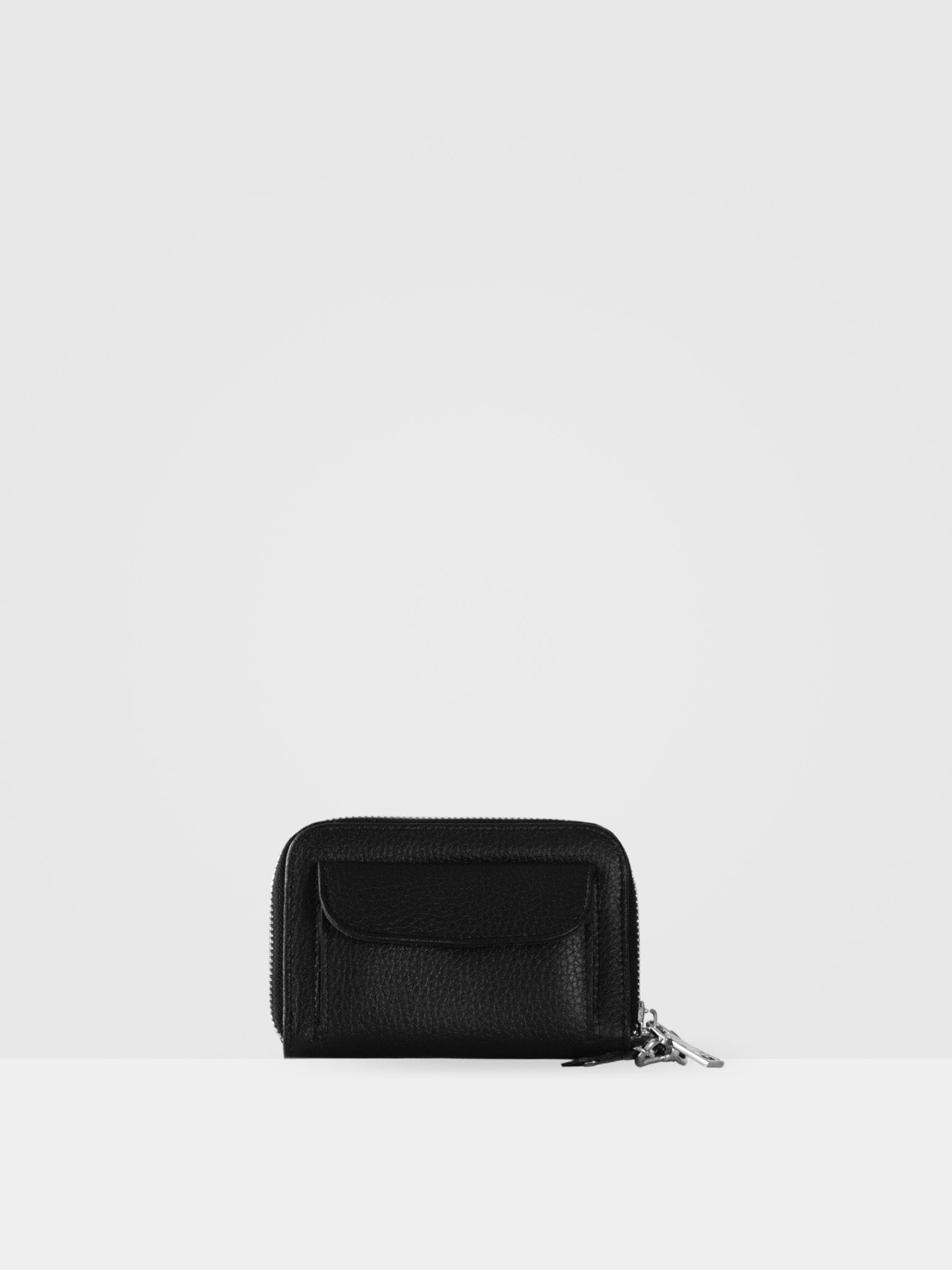 Iris Small Clutch Wallet - Black MIRUM® & Silver Hardware