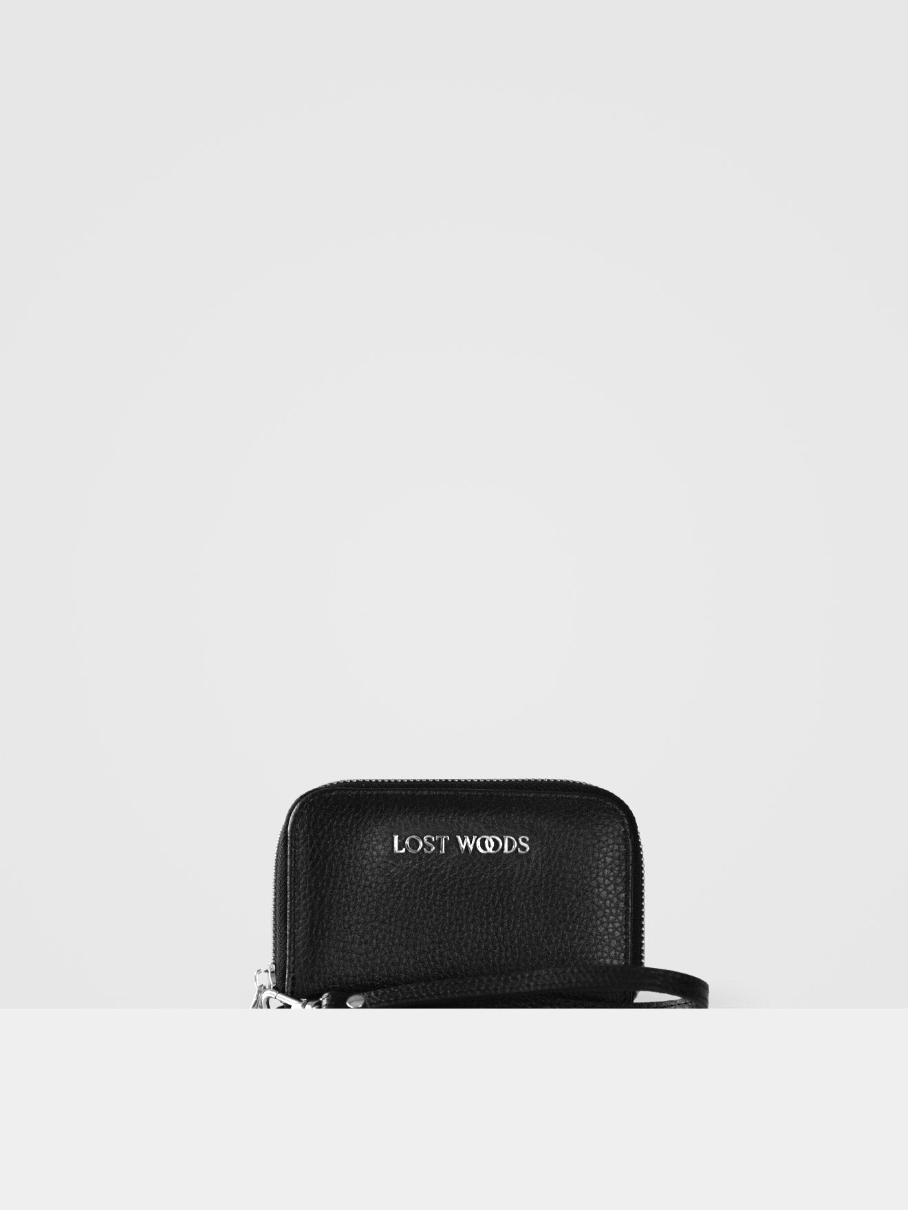 Iris Small Clutch Wallet - Black MIRUM® & Silver Hardware