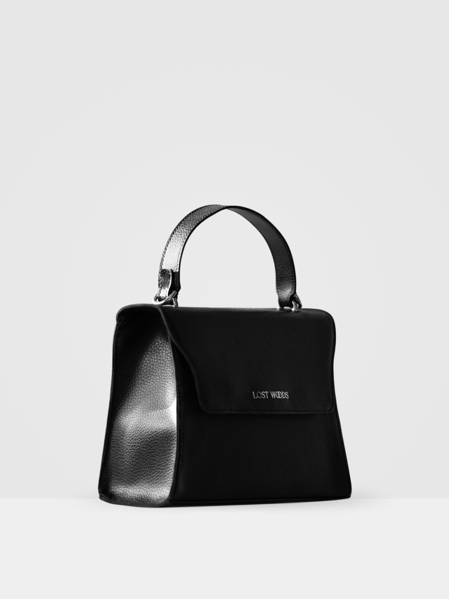 Ivy Top Handle Bag - Black MIRUM® & Silver Hardware