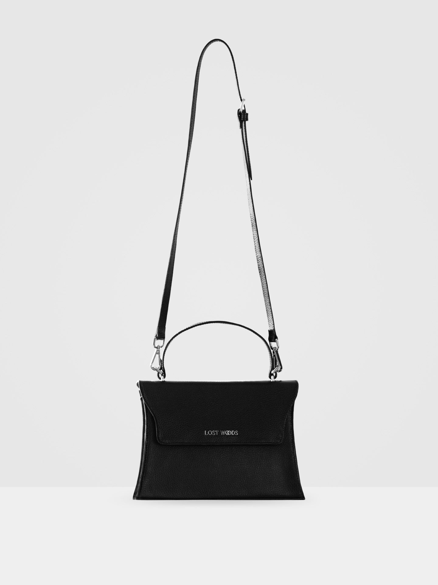 Ivy Top Handle Bag - Black MIRUM® & Silver Hardware