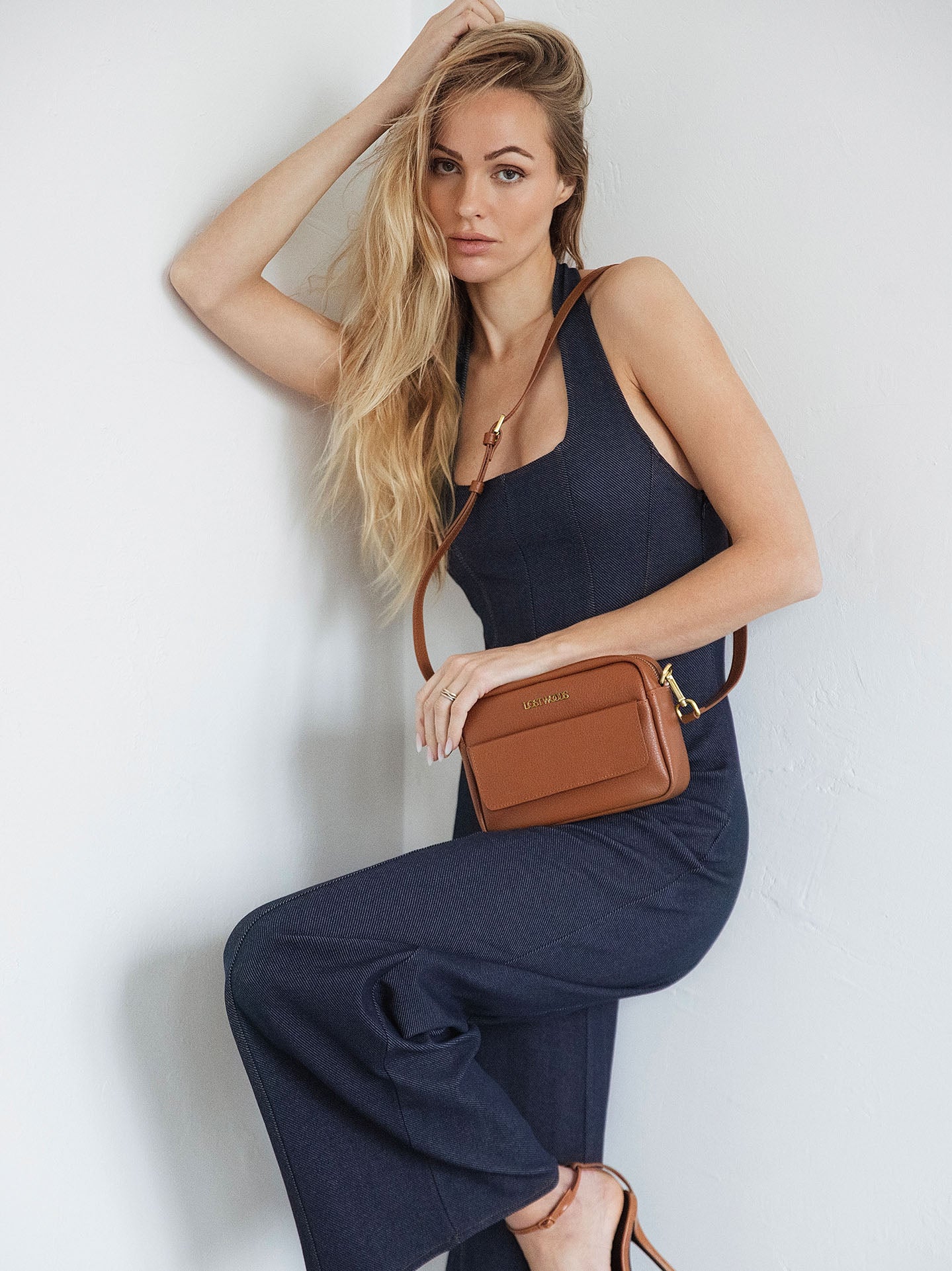Aster Crossbody Bag - Tan MIRUM® & Gold Hardware