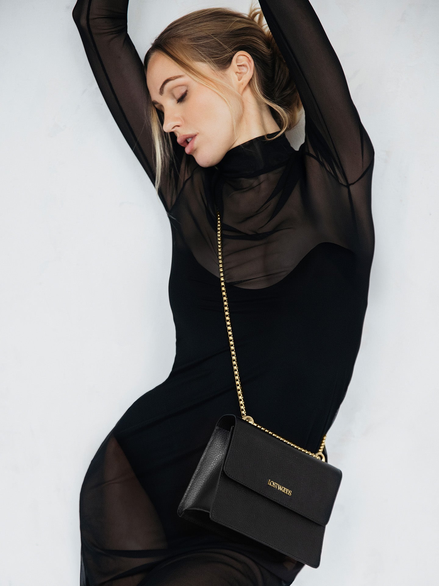 Willow Chain Bag - Black MIRUM® & Gold Hardware