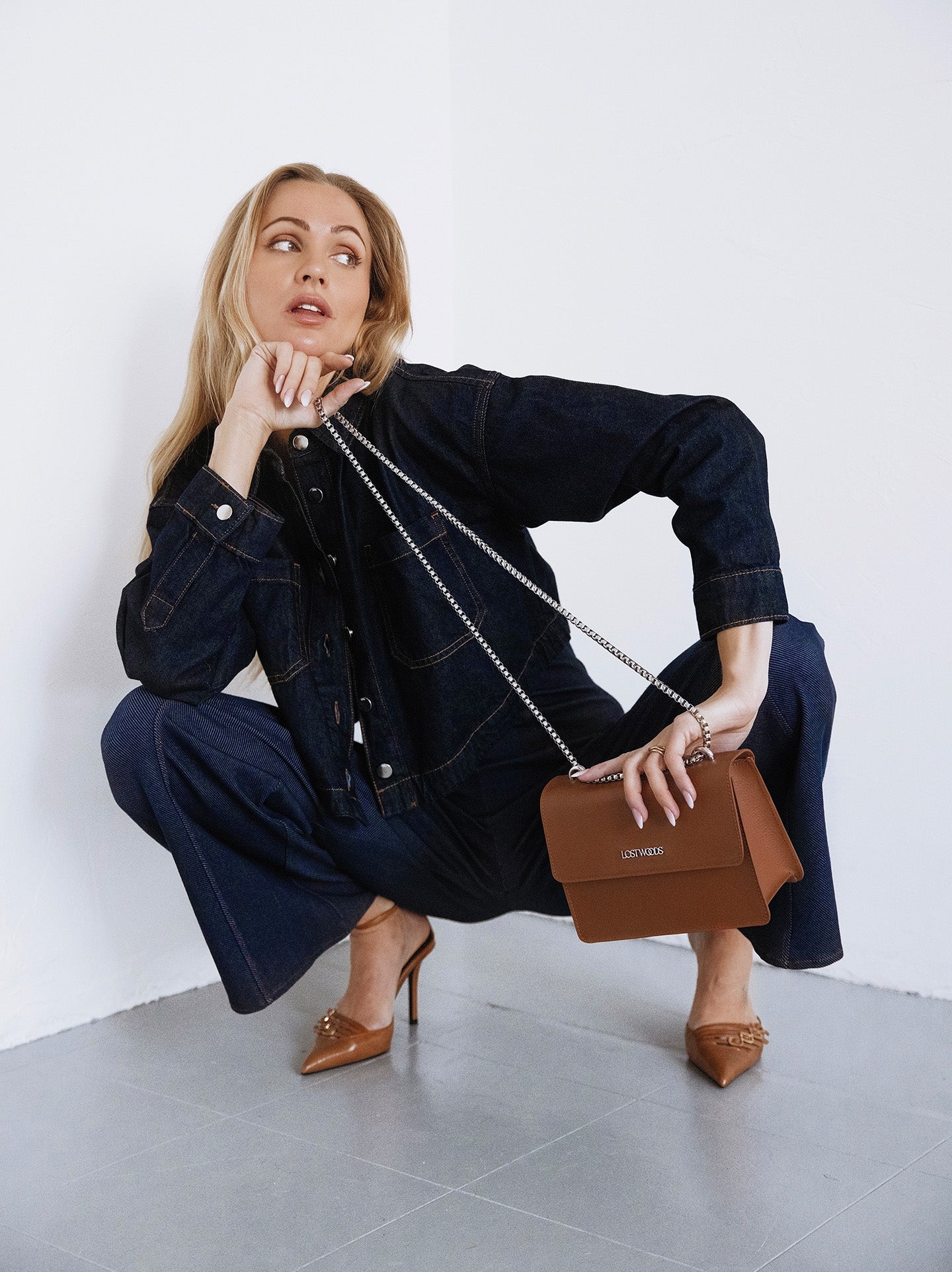 Willow Chain Bag - Tan MIRUM® & Silver Hardware