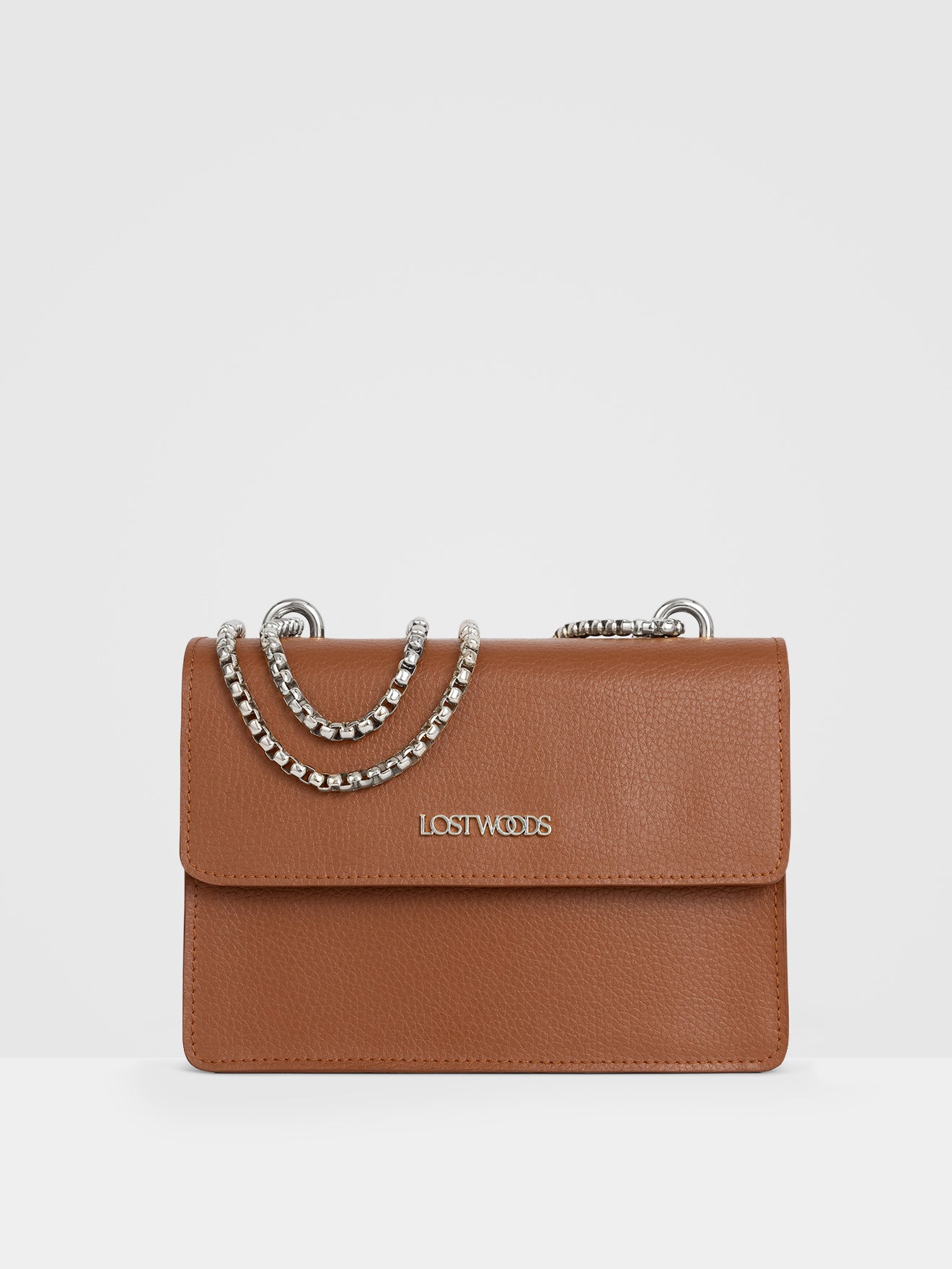 Willow Chain Bag in Tan & Silver