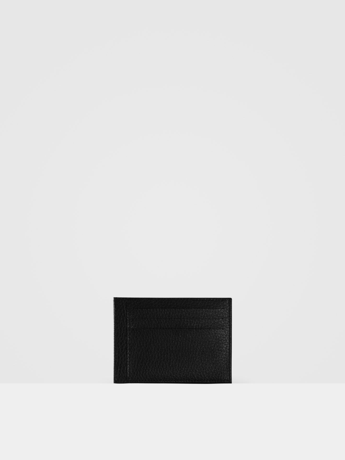 Ash Card Wallet - Black MIRUM® & Silver Hardware