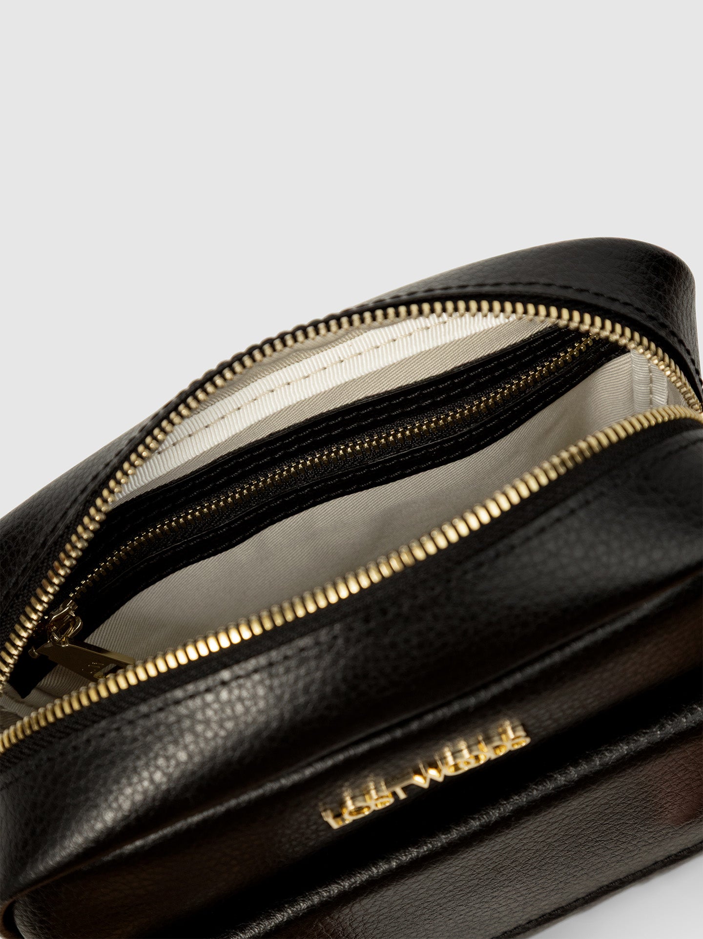 Aster Crossbody Bag in Black & Gold