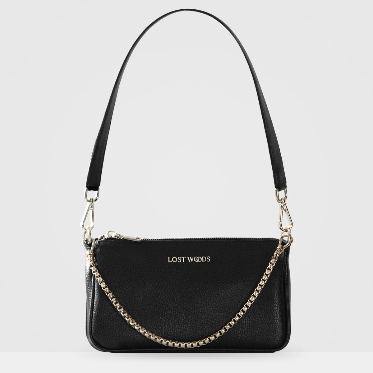 Loop Baguette Bag - Luxury Fashion Leather Black