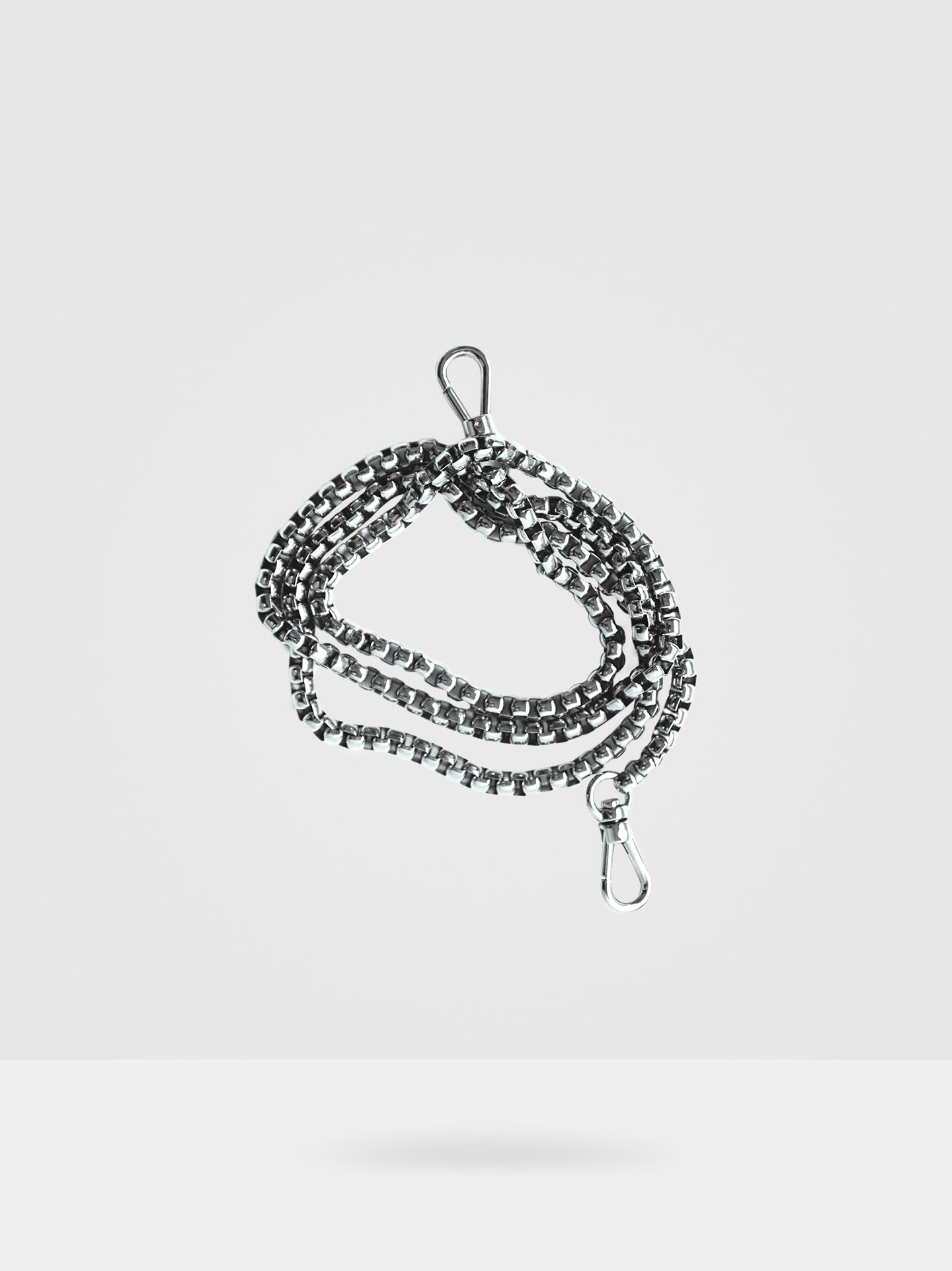 Box Chain Bag Strap in Silver