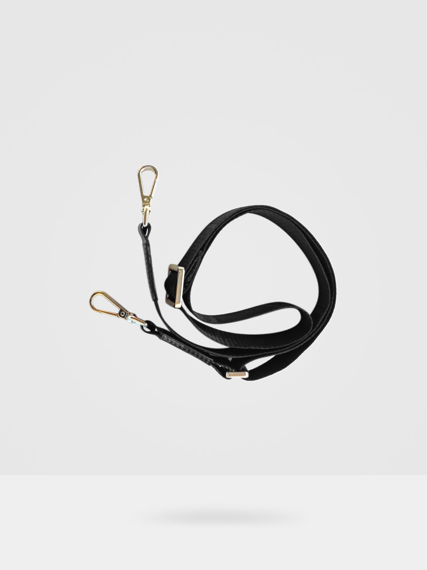 Thick Crossbody Bag Strap, Black and Gold