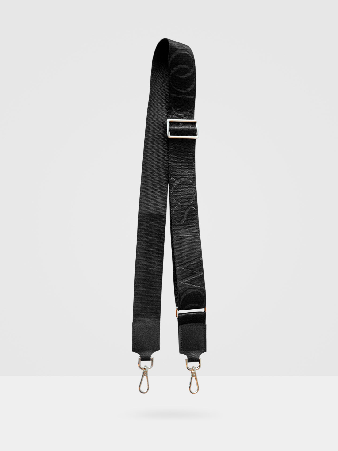 Thick Crossbody Bag Straps, Black Recycled Polyester