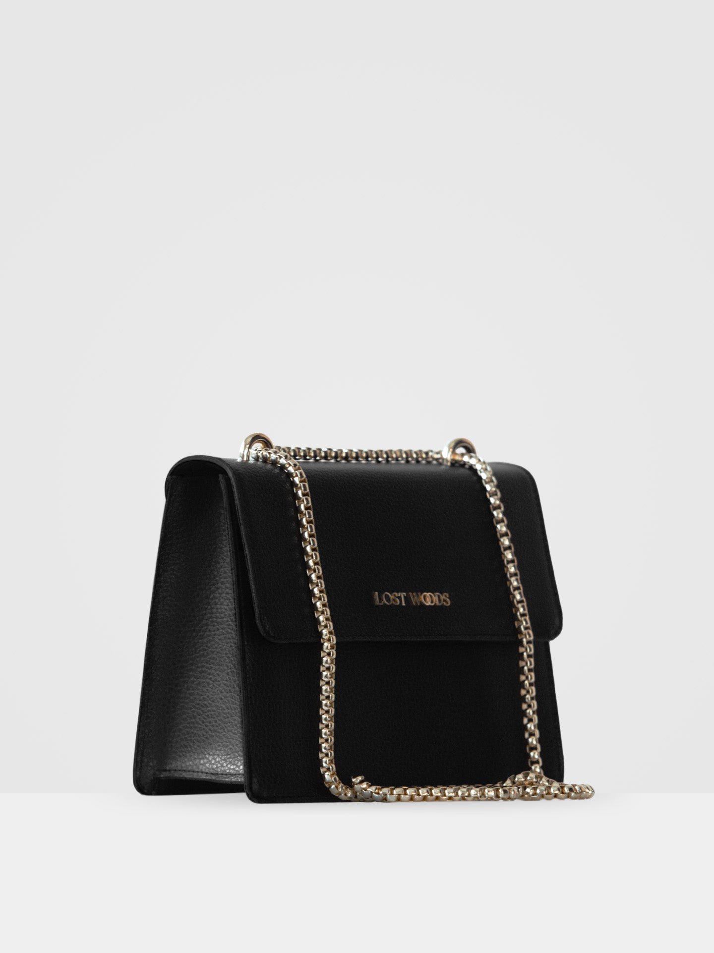 Willow Chain Bag in Black & Gold