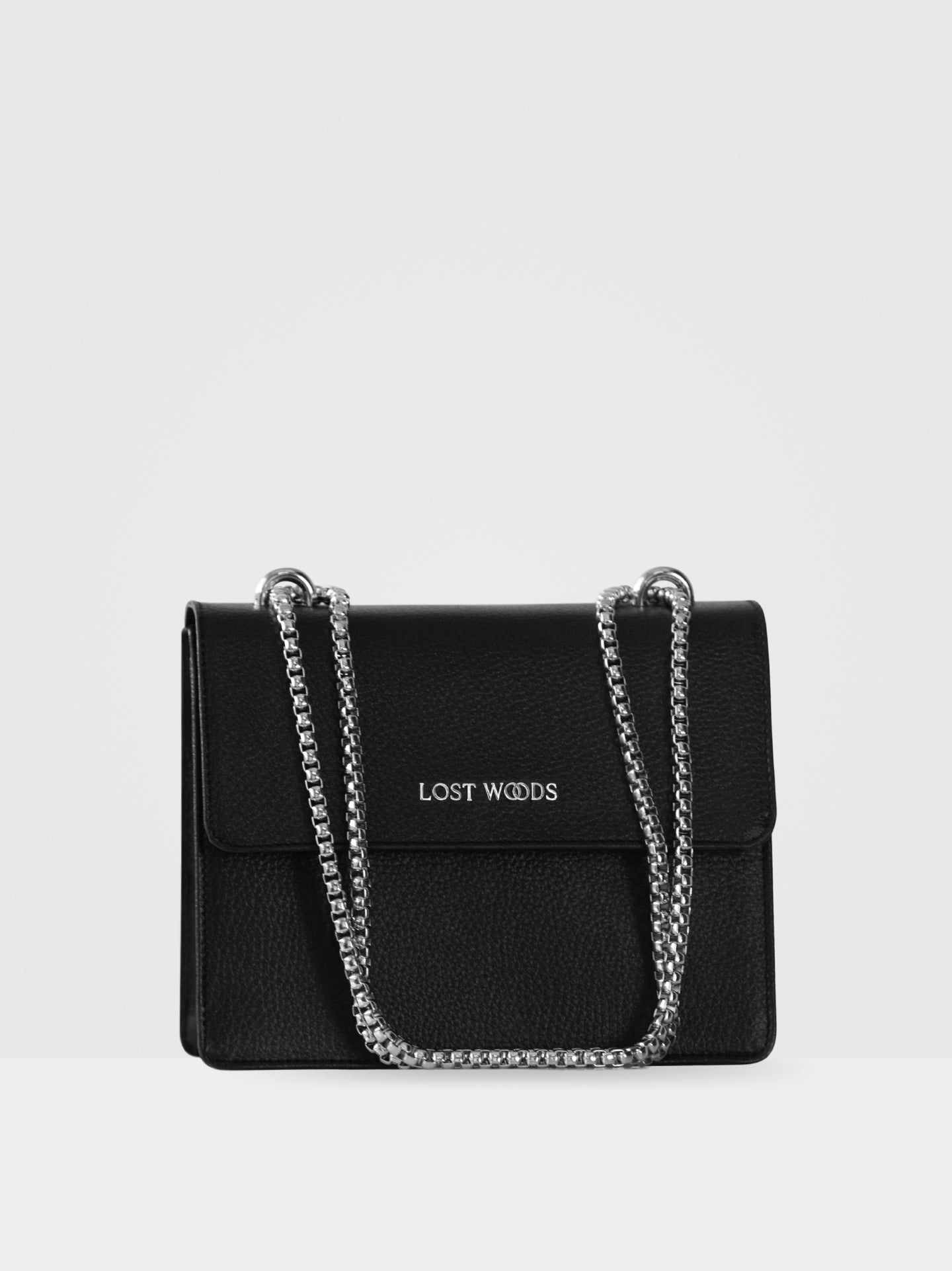 Cross body outlet bag silver chain