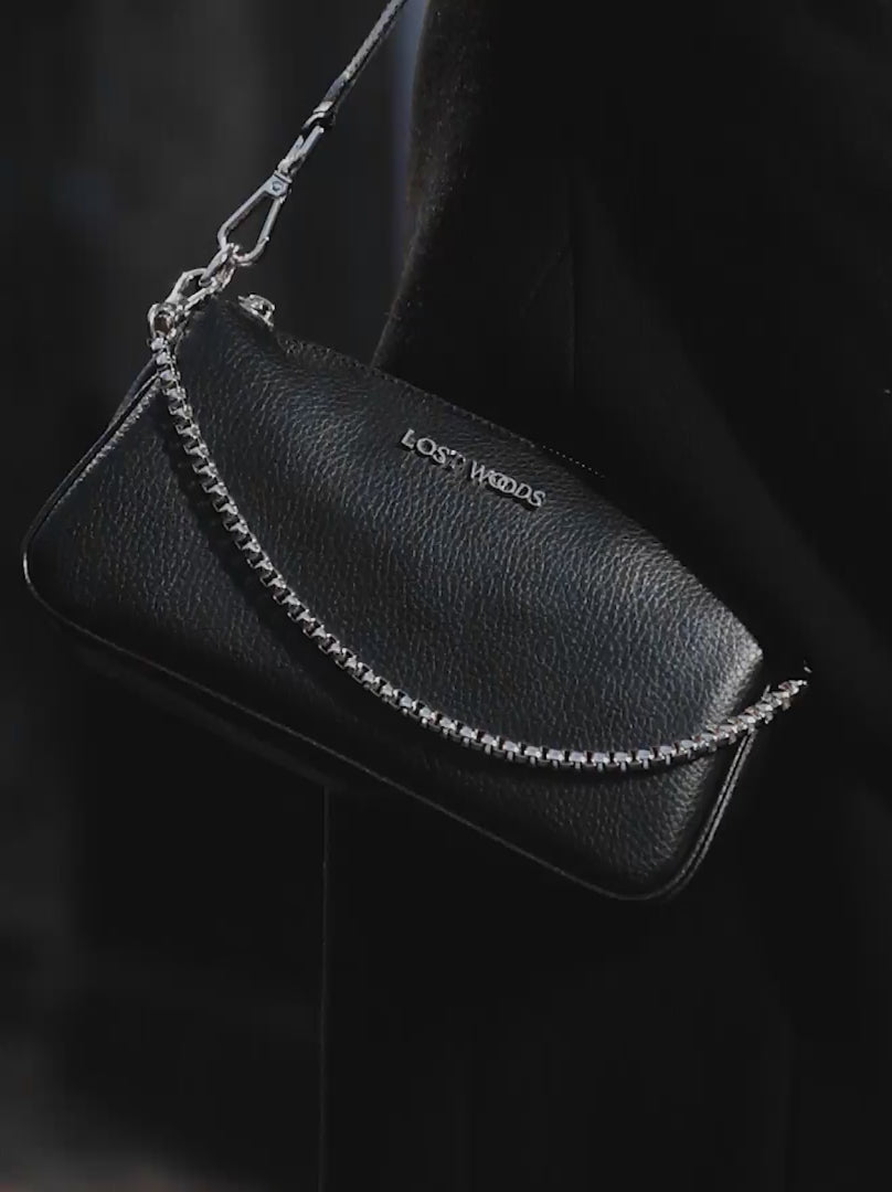 Vintage Fendi Black Leather Baguette Bag | eBay